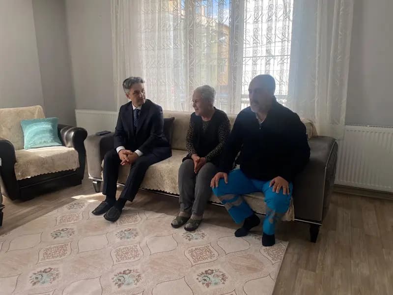 Şarköy Kaymakamı Erdoğan'dan Şehit Ailesi ve Gaziye Ziyaret