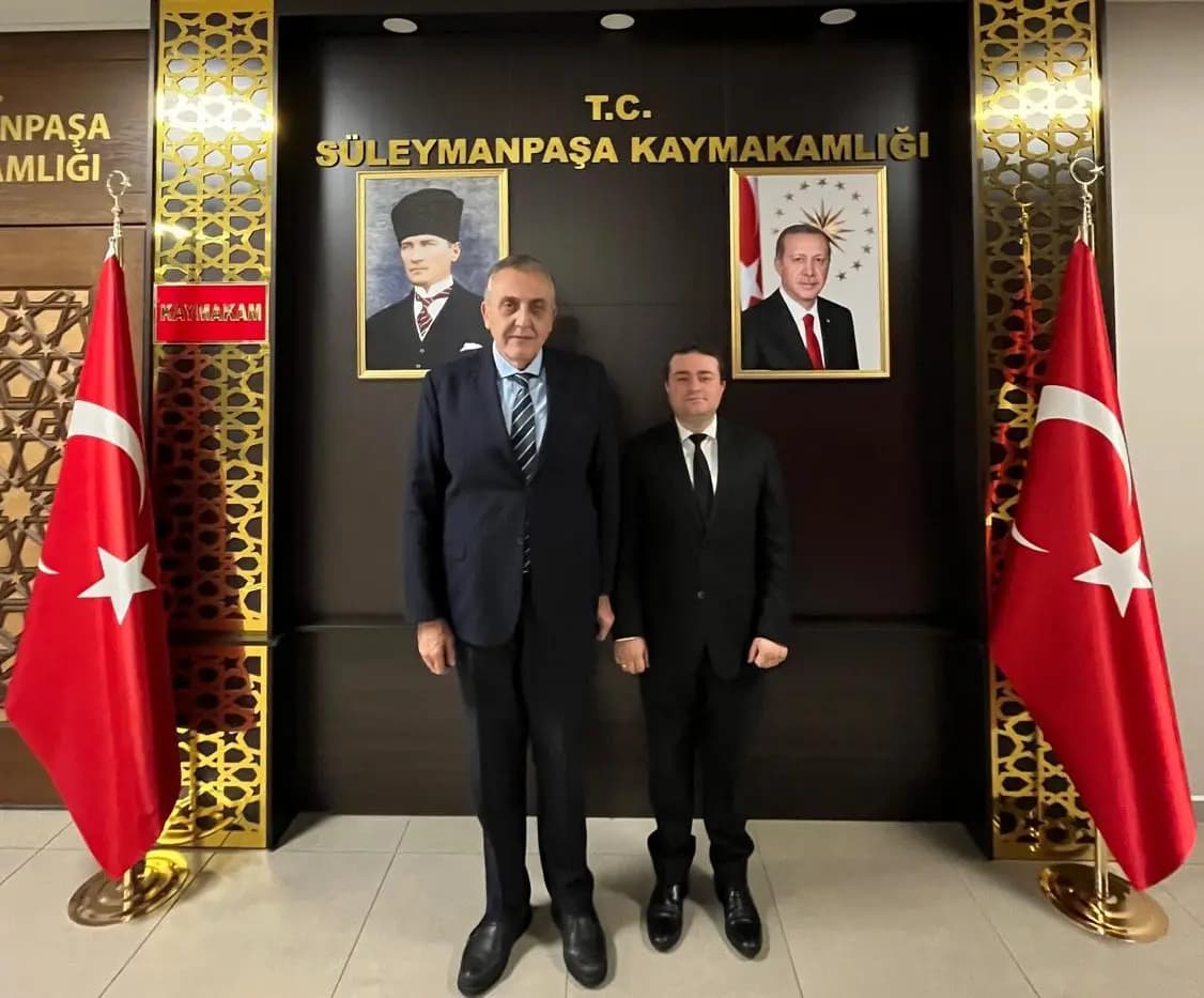 Kaymakam Tunçer, Kaymakam Adayı Erdinç'i Kabul Etti