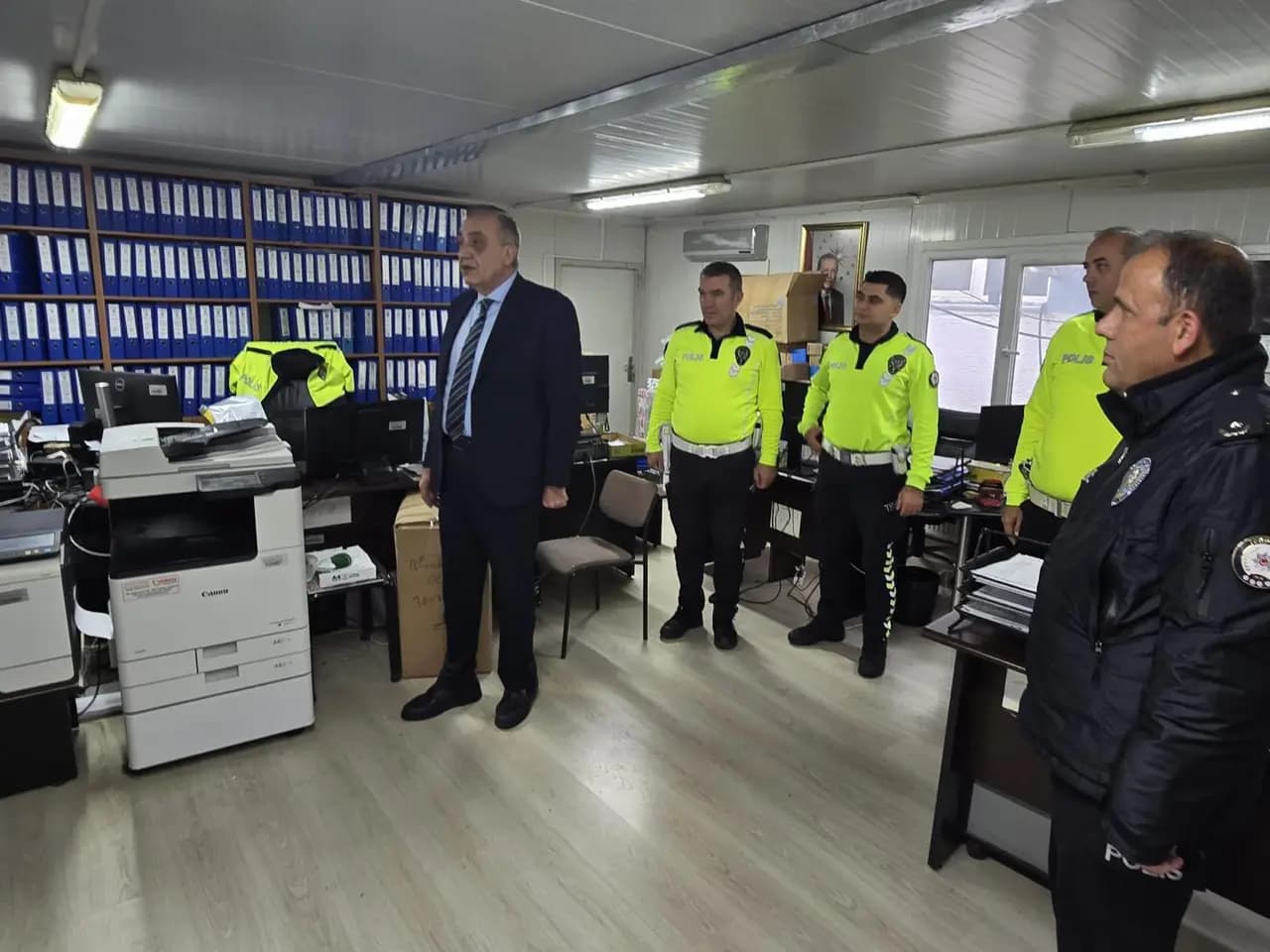 Kaymakam Tunçer'den Bölge Trafik Denetleme Şube Müdürlüğüne Ziyaret