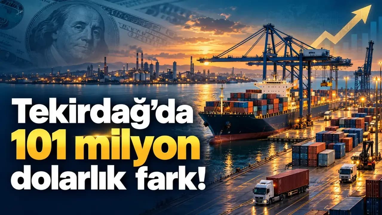 Tekirdağ'ın Dış Ticaret Fazlası 101 Milyon Doları Aştı