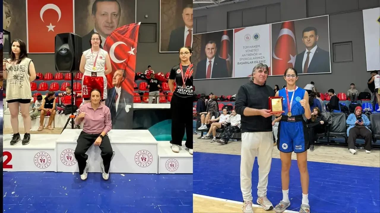 Kapaklı'da Lise Öğrencileri Kick Boksta Bölge Şampiyonu Oldu