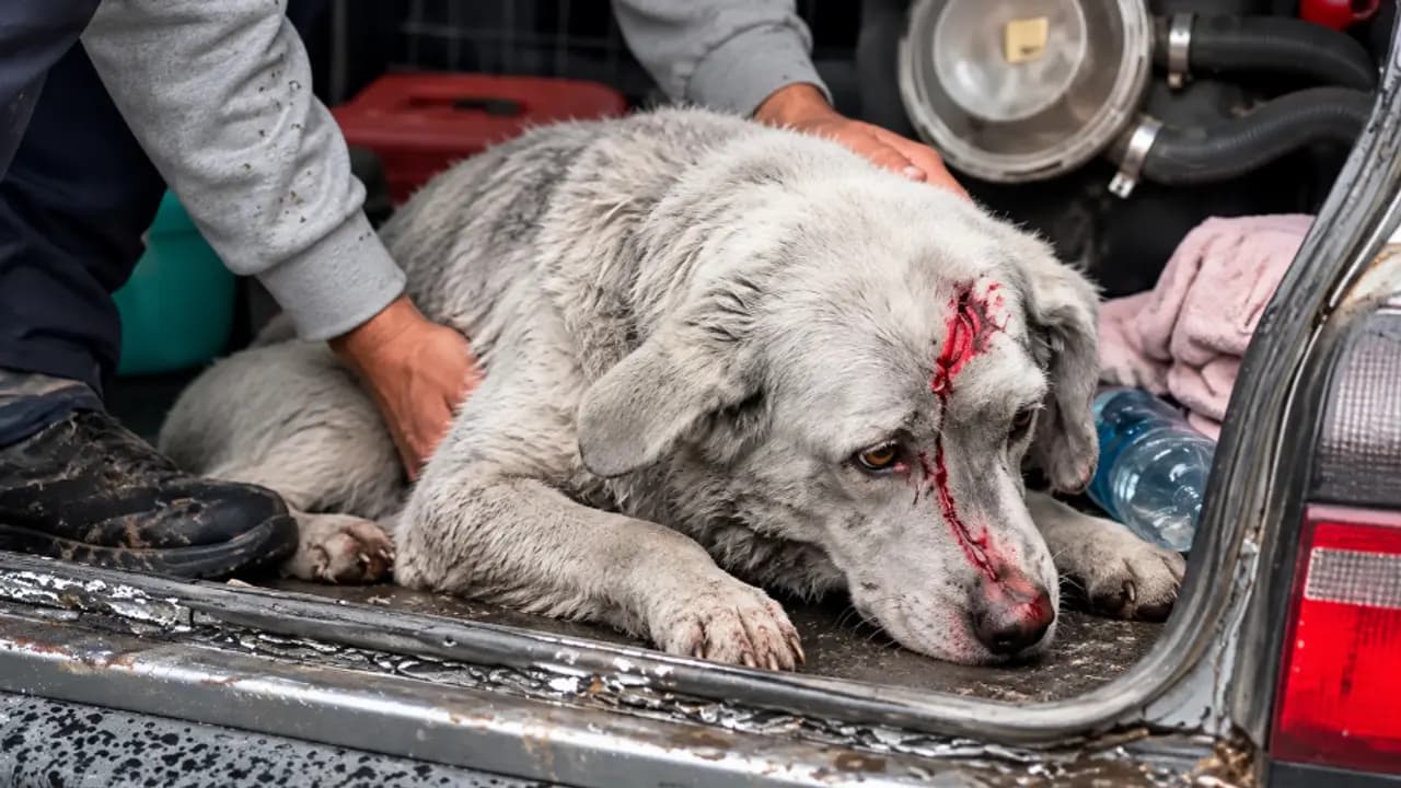 Kapaklı'da Köpeğe Çarpan Sürücü Kaçtı, Yaralı Hayvana Vatandaş Sahip Çıktı