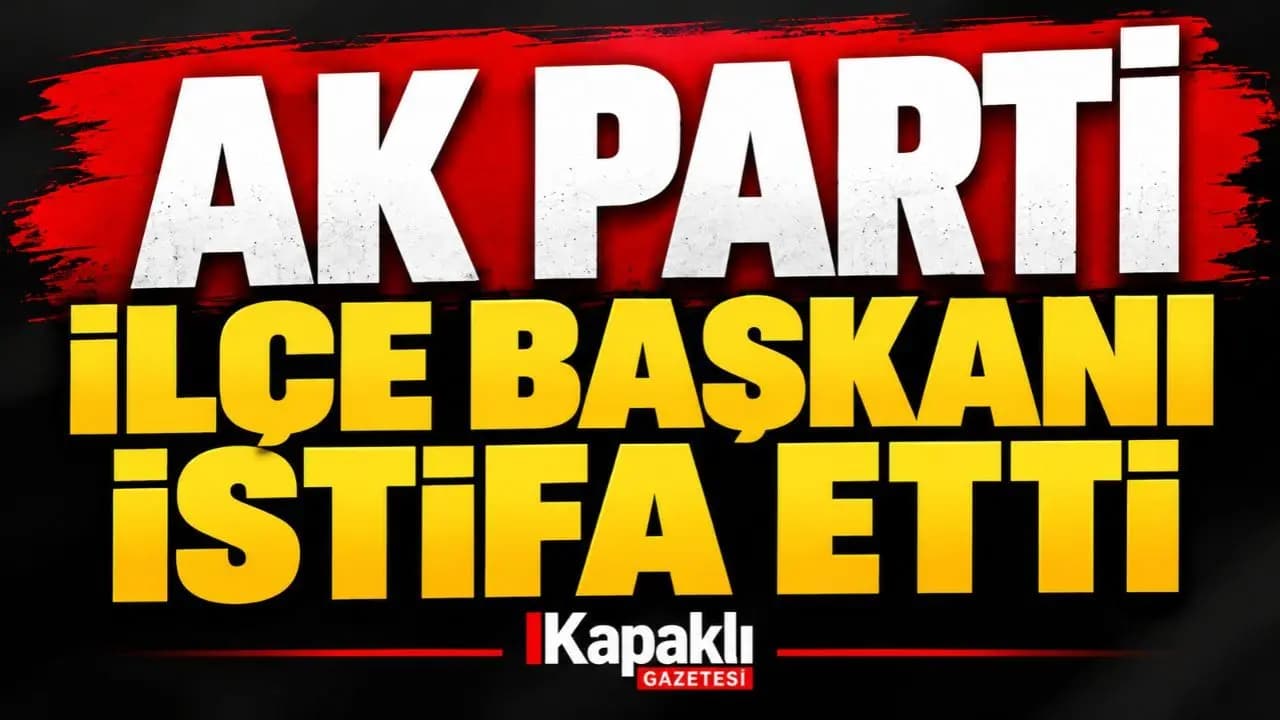 AK Parti Ergene İlçe Başkanı Himmet Özcan İstifa Etti