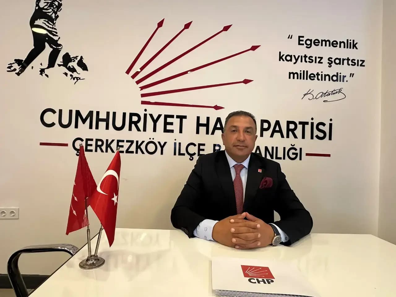 CHP Çerkezköy İlçe Başkanı Yılmaz'dan 29 Ekim Mesajı